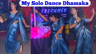 💃 My Solo Dance Performance  JKBK College  College Function Dance💃  Jubbly world 🌍 [upl. by Auvil]