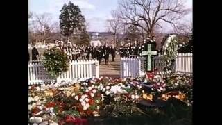 Outs Reel President Johnson Visit the JFK Gravesite Nov1963 12116063 MP2086 [upl. by Ellicec]