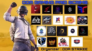 DOA GAMING PRESENTS PAID SCRIMS  WEEK 3  DAY 5  FT RanjitCasts [upl. by Eiramait]