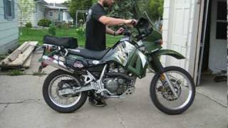 Kawasaki KLR650 Exhaust Upgrade [upl. by Denn]