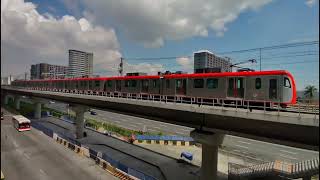 LRT1  Cavite Extension Phase 1 Test runs 60 fps [upl. by Naahsar]