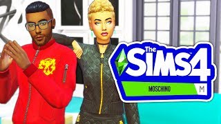 CAS BUILD amp BUY GAMEPLAY👠  THE SIMS 4  MOSCHINO STUFF REVIEW [upl. by Ahteres]