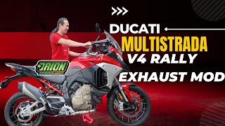 DUCATI MULTISTRADA V4 RALLY EXHAUST MODIFICATION BY ORION [upl. by Clovis]