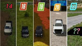 fs14 vs fa16 vs fs18 vs fs20 vs fs23  Car comparison farming viral [upl. by Anak]