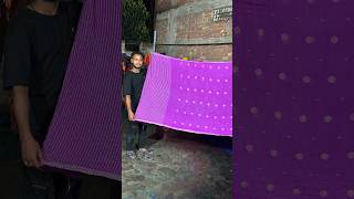 purple Silk cotton saree Finishing and dyeing weaverstory kerala cottonsareed viralshorts [upl. by Haliek]