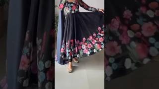 ORDER ON🛍️WhatsApp no91 8726364856 Heavy Flared party wear Organza Anarkali Suit [upl. by Noeruat]