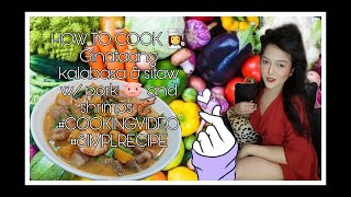 HOW TO COOK  Ginataang kalabasa amp sitaw w shrimp amp pork SIMPLERECIPE [upl. by Annaihs]