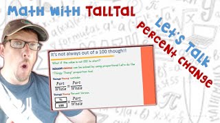 Percent Change  Math with TallTal [upl. by Nivac]