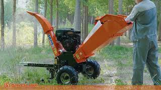 Sinolink GS120 15hp wood chipper [upl. by Ardiedak]