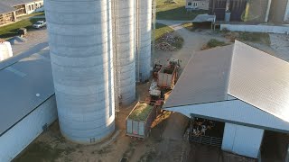 Filling Silos with Corn Silage Day 1 [upl. by Egiap194]