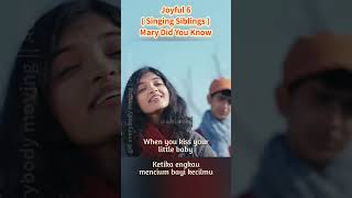 Joyful 6  Singing Siblings   Mary Did You Know joyful6 marydidyouknow pentatonix [upl. by Enialem]