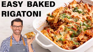 Easy Baked Rigatoni Recipe [upl. by Nnauol]