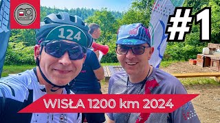 Wisła 1200 km 2024  Ultramaraton ROWEROWY  Biforek i PIERWSZE 230 km 1 [upl. by Nylessoj]