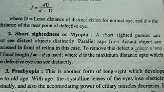 Defect of vision hypermetropia myopia presbyopia and astigmatism [upl. by Boru]