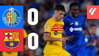 GETAFE 00 BARÇA  LALIGA 202324 MD1 [upl. by Melli]