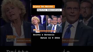 Diana De Marchi confronto con Daniele capezzone a rete4 drittoerovescio [upl. by Walford4]