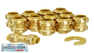 VEVOR Pipe Fittings 34quot 12PCS Brass StraightThrough PushFit for Air System Review [upl. by Nirrac]