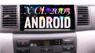 Toyota X Corolla 2005 Android fitting LCD Multimedia Navigation amp [upl. by Cirdet]