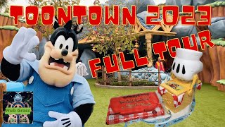 Toontown 2023 Opening FULL TOUR  ALL Attractions and Dining  Gadget Coaster Roger Rabbit amp MORE [upl. by Llednil39]