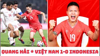 Đội tuyển Việt Nam 10 Indonesia  Quang Hải ghi bàn amp ngôi đầu bảng [upl. by Onid281]