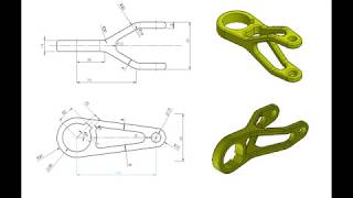 Solidworks Part Design Example 2 [upl. by Muriah]