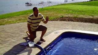 How to vacuum an Inground Pool Video [upl. by Adnalu]