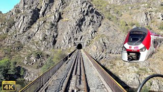 4K Cabride Nimes  ClermontFerrand quotLe Cévenolquot  107 Tunnels  71 Viaducs From 43 to 1023m [upl. by Idram]