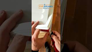 Replacing fridge door seal with StarApplianceRepair SealTheDeal FridgeFix StarApplianceRepair [upl. by Mya205]