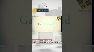 Garamond  Garamond Font  Best Font in MS Word  Garamond Graphic Designing shorts [upl. by Arem]