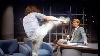 quotUNDER THE INFLUENCEquot on THE LATE SHOW WITH DAVID LETTERMAN Crispin Glover funny actor tvshow [upl. by Llerehs]