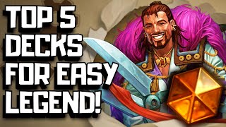 Top 5 Best Hearthstone Decks After The Latest Nerfs [upl. by Yrrem]