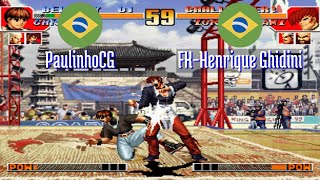 FT5 kof97 PaulinhoCG BR vs FKHenrique Ghidini BR King of Fighters 97 Fightcade Oct 1 [upl. by Niliram]