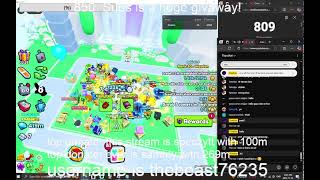 playing pet sim 99 everybody free gems and some huge giveaways [upl. by Nawoj]