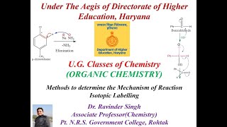 Methods to determine reaction mechanism Part 2 Isotopic Labelling [upl. by Nahgaem]