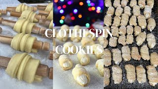 How to Make Clothespin Cookies Lady Locks Cream Horns [upl. by Ellenohs621]