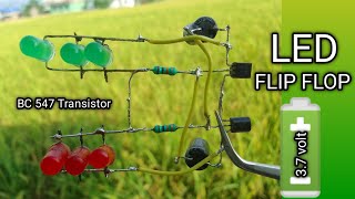 How To Make FLIP FLOP LED Flasher Police Circuit Using BC547 TransistorIn led [upl. by Akeemahs125]