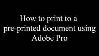 Print to preprinted forms [upl. by Onirefez33]