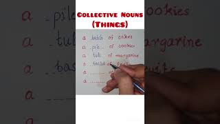 collective Nouns collective Nouns of things  english grammar vocabulary [upl. by Anillehs572]