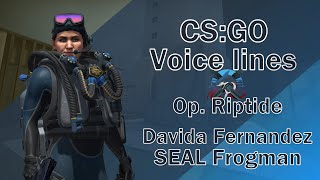 CSGO Agent Voice Lines Davida Goggles Fernandez SEAL Frogman [upl. by Iolenta]