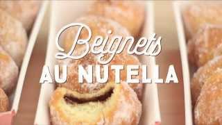 Délicieux beignets au Nutella  CuisineAZ [upl. by Gitt]