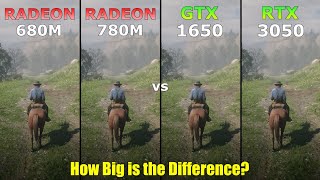 Radeon 680M vs Radeon 780M vs GTX 1650 vs RTX 3050  How Big is the Difference [upl. by Euqinomad851]