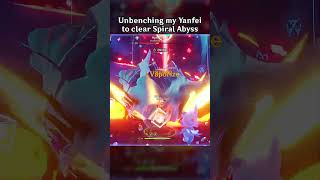 UNBENCHING MY YANFEI TO CLEAR SPIRAL ABYSS [upl. by Ginzburg]