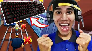 ASMR SUBWAY SURFERS NO COIN ATÉ VOCÊ DORMIRsom de teclado mecânico e sons de boca [upl. by Arramas]