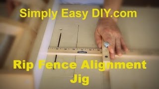 Rip Fence alignment jig [upl. by Aiasi778]