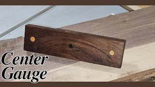 Center Gauge  Quick and Easy Essential Woodworking Tool [upl. by Onirotciv]