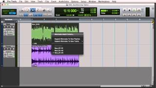 Loop Recording and Selecting Alternate Takes in Pro Tools [upl. by Vigen]