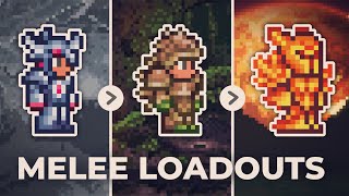 Melee Loadouts Guide for Terraria 1449 [upl. by Lletnwahs]