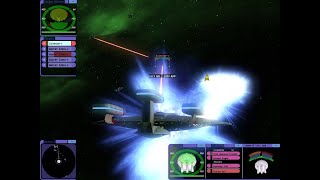 Guyver Class vs Reman Scimitar  Remastered v12  Star Trek Bridge Commander [upl. by Norak552]