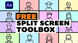 How to Create FREE FAST and EASY SPLIT SCREENS in Adobe After Effects [upl. by Oflodor962]