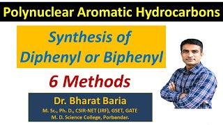 Synthesis of Dipheny or Biphenyl  Dr Bharat Baria [upl. by Neelik679]